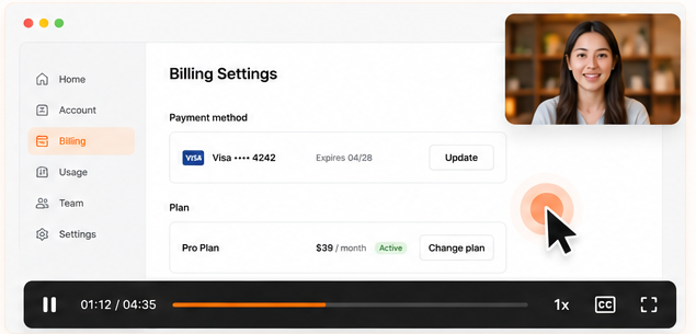 Personalized customer support recording