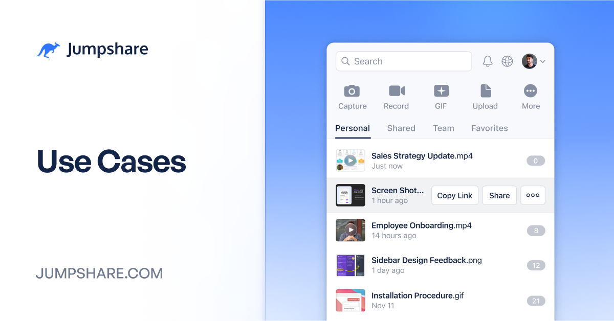 Jumpshare All Use Cases