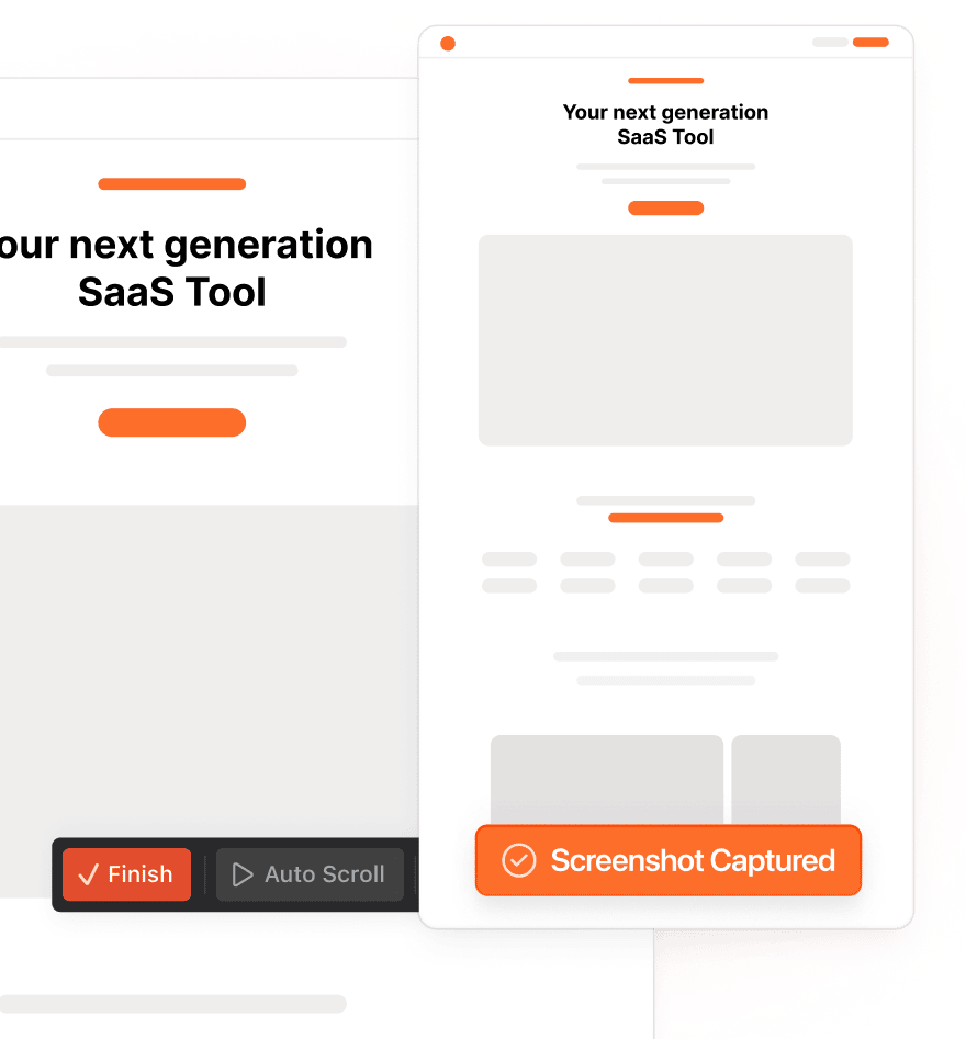 Scrolling screenshot capture tool