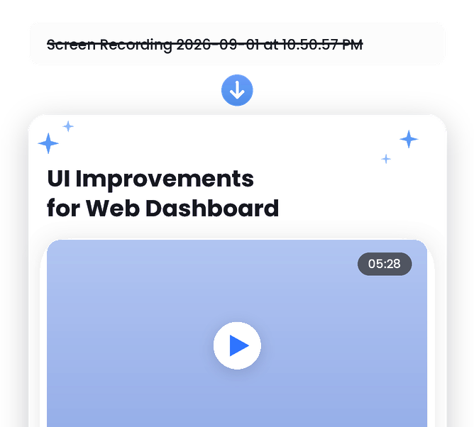 A screen recording file name replaced by a descriptive title
