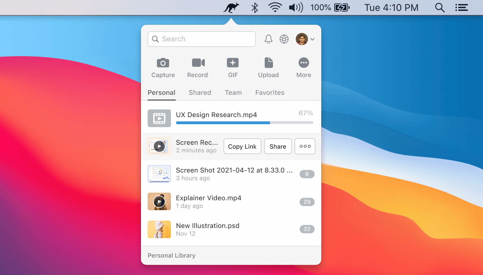 Instant Sharing